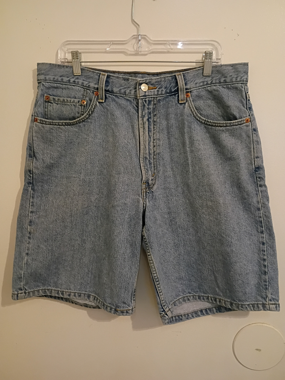 Levi's Men's 505 Light‎ Blue Relaxed Fit Denim Jean Shorts Sz 36